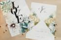 Sybil + Oliver’s Floral Poster Wedding Invitations