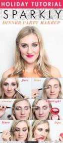 Holiday Tutorial: Sparkly Dinner Party Makeup