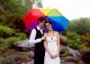 Alexandria & Tyler's rainy day rainbow wedding on a mountain