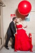 Bright Red Wedding in Chicago: Grayson & Gareth