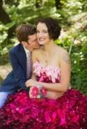 Golden Gate Park Picnic Wedding with a Homemade Pink Ombre Wedding Gown: Adriene & Shannon