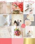 Pink & Gold Polka Dot Wedding Inspiration 