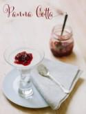 Panna Cotta, com Doce de Morango = with Strawberry Jam
