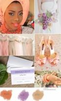 Peach and Lilac Wedding Color Palette