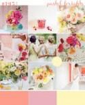 Pastel Brights & Bold Floral Wedding Inspiration 