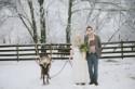 Cozy Winter Michigan Wedding: Amy + Jeff
