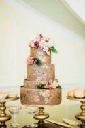 12 Glamorous Metallic Wedding Cakes - Belle the Magazine . The Wedding Blog For The Sophisticated Bride