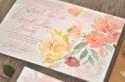 Tyler + David's Floral Watercolor Wedding Invitations