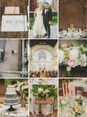 A stylish city wedding with graphic designs and pretty posies - The Bride's Guide : Martha Stewart Weddings
