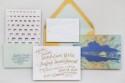 Michelle + Geoff's Gold Foil Hand Lettered Wedding Invitations