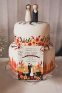 30 Creative And Lovely Hand Painted Wedding Cakes 