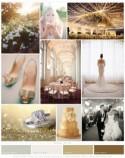 Gold and Mint Wedding Inspiration Board 
