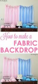 How To Make A Fabric Backdrop