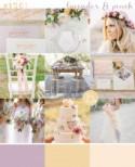 Lavender & Peach Wedding Inspiration Board 
