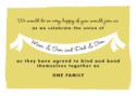 Steal this invitation wording for your own blended family wedding invitation
