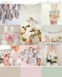Oyster, blush & mint pearlescent muted pastels elegant wedding inspiration 