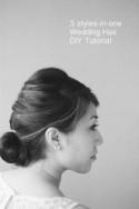 3 style wedding hair DIY tutorial