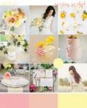 Blush, peach & yellow spring wedding inspiration 