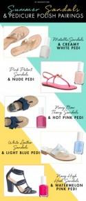 Summer Sandals & Pedicure Polish Pairings