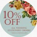 Knots and Kisses Wedding Stationery: 10% OFF YOUR WEDDING STATIONERY ORDER!