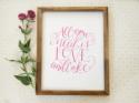 Quick Pick: Bright Room Studio Calligraphy Wedding Prints