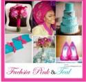 Fuchsia Pink and Teal Color Palette. 