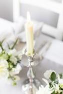 Luxury white & grey wedding table setting inspiration from b.loved 
