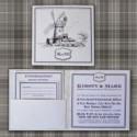 Knots and Kisses Wedding Stationery: Bespoke Illustrated Windmill Wedding Venue Invitations