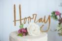 Silver and Gold Wedding Cake Toppers