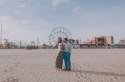 Coney Island Engagement Session: Thea + Rachit