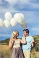 Bunnies and Balloons: A Fun, Furry Engagement Shoot {Claire Thomson Photography}