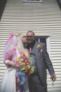 Handmade Rainbow Wedding in a Windmill: Aaron & Cariad