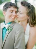Rachel & Russ' queer bluegrass brunch wedding