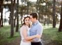 Romantic Park Engagement Photos - Polka Dot Bride