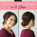 The Perfect Messy Chignon in 5 Steps