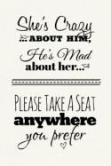 Free Printable Wedding Download: Pick A Seat Sign