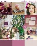 Purple & plum protea wedding inspiration for a rustic autumn wedding 