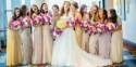 7 Bridal Parties Who Totally Nailed The 'Mismatched Dresses' Trend