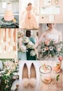 Peach & Forest Green Party - Polka Dot Bride