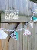 DIY: Triangle Garland - Brooklyn Bride - Modern Wedding Blog