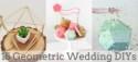 Geometric Wedding DIY Roundup