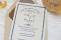 Holly + Blake's Antique Book-Inspired Wedding Invitations