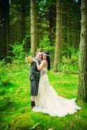 DIY Outdoors Woodland Hessian Filled Wedding
