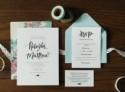 Whimsical Hand Lettered Wedding Invitations