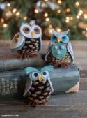 How to Make Felt and Pinecone Owl - DIY & Crafts - Handimania