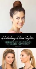 Holiday Hairstyles: 3 Updos to Get You Through the Holiday Party Circuit