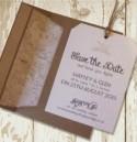 Knots and Kisses Wedding Stationery: Bespoke Travel Inspired Luggage Tag Save the Date Cards