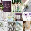 Purple, Green & Blue Wedding Inspiration Board 
