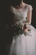 Elegant Grey and Purple Wedding Inspiration Ruffled