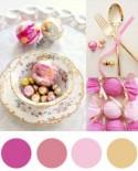 Christmas Colour Palette - Candy Pink & Gold - Polka Dot Bride